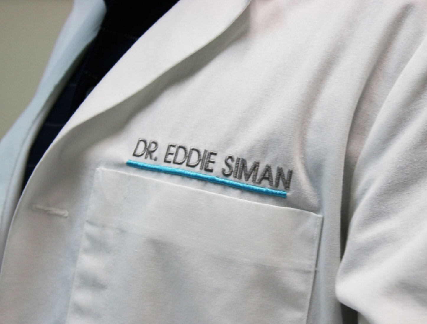Sherman Oaks TMJ expert Eddie Siman name tag