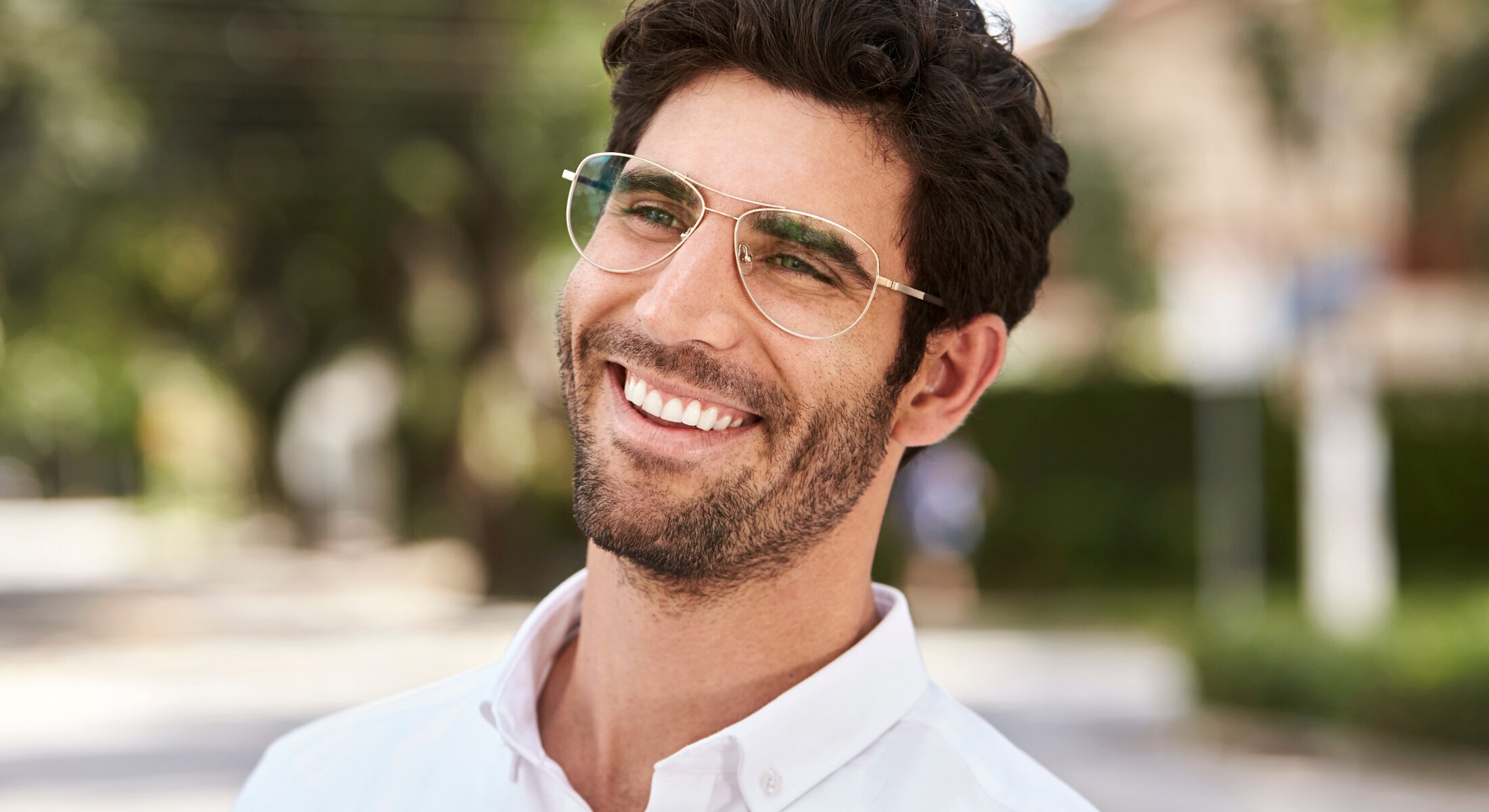 Sherman Oaks Cosmetic Dentistry patient Model with glasses